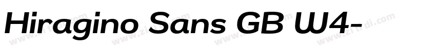 Hiragino Sans GB W4字体转换 Hiragino Sans GB W4字体转换